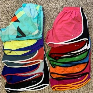 10 pairs of Nike shorts